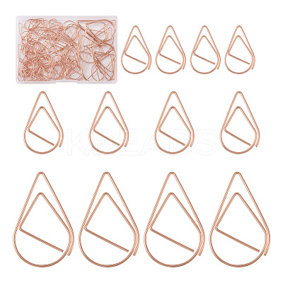 200Pcs 3 Style Carbon Steel Paper Clips FIND-TA0002-18RG-1