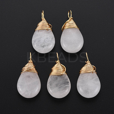 Natural Quartz Crystal Pendants G-S359-294H-1