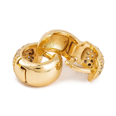 Rack Plating Brass Cubic Zirconia Earrings EJEW-S219-12G-03-1
