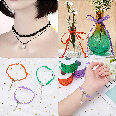 40M Polyester Wavy Fringe Trim Ribbon OCOR-GF0004-39R-1