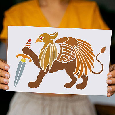 Plastic Hollow Out Drawing Painting Stencils Templates DIY-WH0396-737-1