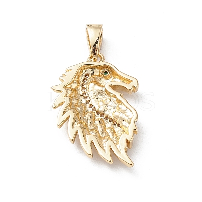 Brass Micro Pave Cubic Zirconia Pendants KK-M240-08B-1