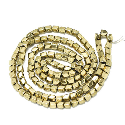 Electroplate Non-magnetic Synthetic Hematite Beads Strands G-S352-74A-01-1