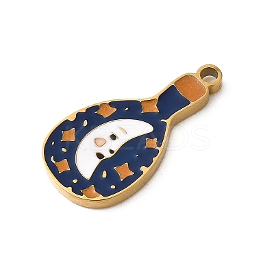 304 Stainless Steel Enamel Pendants STAS-F335-01E-1