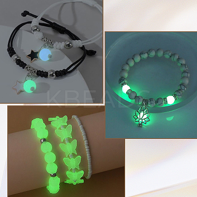 19 colors Luminous Acrylic Beads MACR-SP0001-73-1