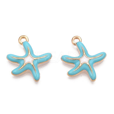 Alloy Enamel Pendants ENAM-T009-60A-RS-1