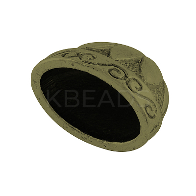 Tibetan Style Alloy Bead Cones LS-TIBE-00748-AB-FF-1