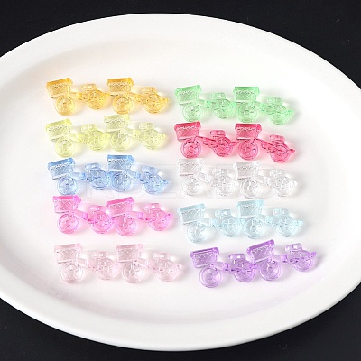 Transparent Acrylic Beads TACR-F008-09F-1