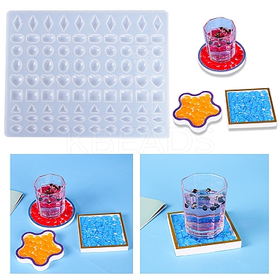 DIY Coaster Silicone Molds DIY-P010-30-1