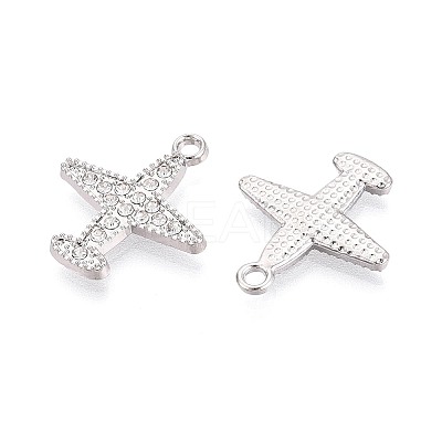 Alloy & Crystal Rhinestone Pendants PALLOY-T095-07P-1