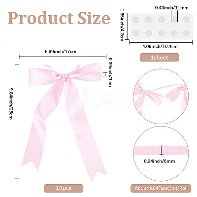 Cloth Bowknot Garland AJEW-WH20064-76F-1