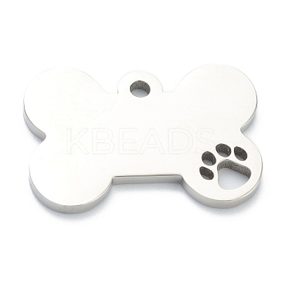 Tarnish Resistant 304 Stainless Steel Pet Pendants LS-STAS-B016-04P-1