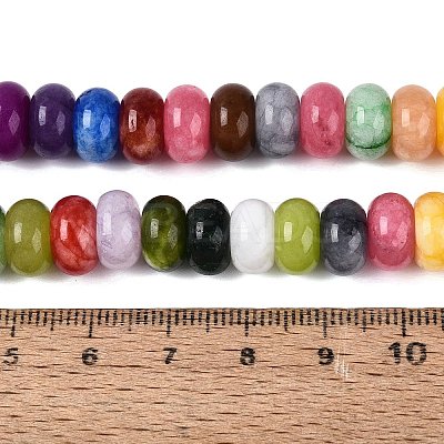Natural White Jade Beads Strands G-Q613-01F-39-1