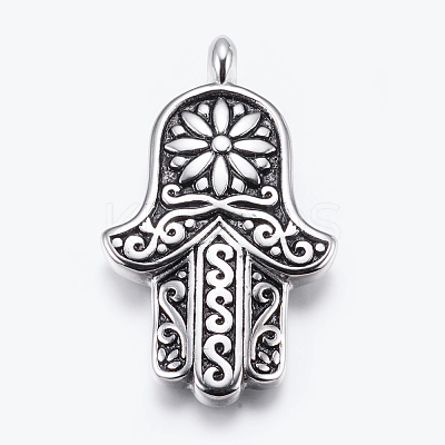 304 Stainless Steel Big Pendants LS-STAS-E424-092AS-1