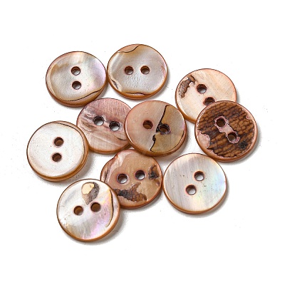 Freshwater Shell Buttons SHEL-C005-01B-01-1