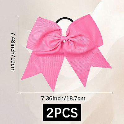 2Pcs Rubber Hair Ties MRMJ-SC0001-49E-1