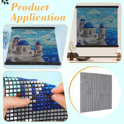 Square Plastic Pegboards used for DIY Fuse Beads LS-KY-WH0816-003-1