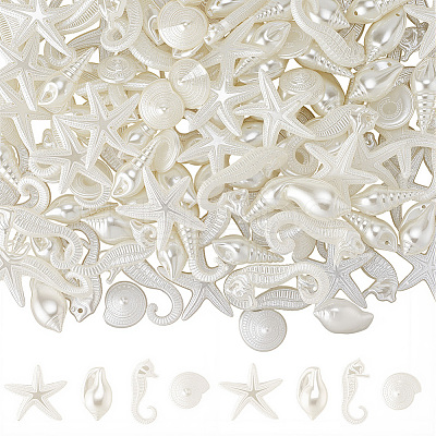150G Acrylic Imitation Pearl Pendants OACR-SP0001-55-1