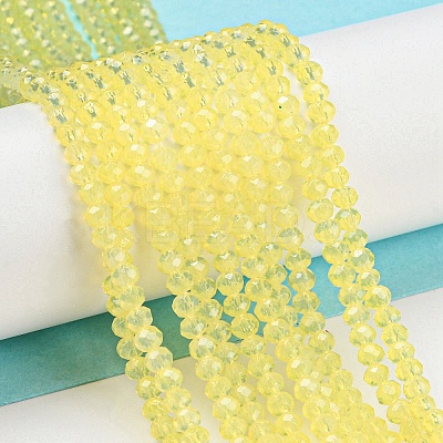 Baking Paint Transparent Glass Beads Strands DGLA-A034-J2mm-B07-1