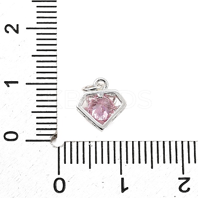 S925 Sterling Silver with Cubic Zirconia Charms STER-Q006-05B-S-1