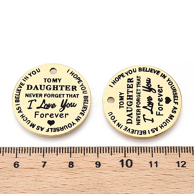 201 Stainless Steel Pendants STAS-T064-37G-26-1