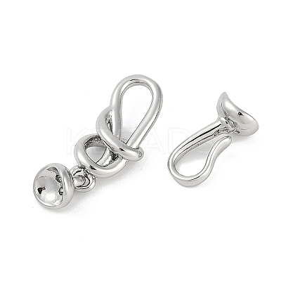 Brass Hook and S-Hook Clasps KK-U043-19P-1