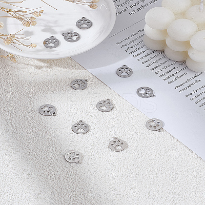 12Pcs 304 Stainless Steel Charms STAS-LP0003-06C-1