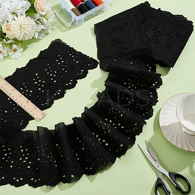 5 Yards Cotton Embroidery Flower Ribbons OCOR-MA0001-34B-1