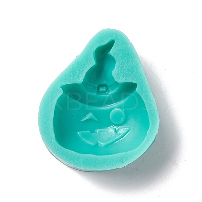 DIY Pumpkin Jack-O'-Lantern Food Grade Silicone Molds DIY-G057-B05-1