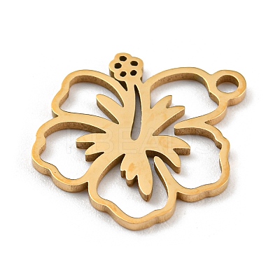 Golden Plated 304 Stainless Steel Pendants STAS-L271-01G-02-1