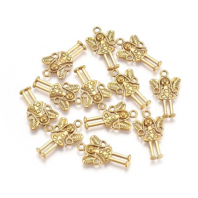 Tibetan Style Alloy Fairy Pendants TIBEP-S613-AG-FF-1