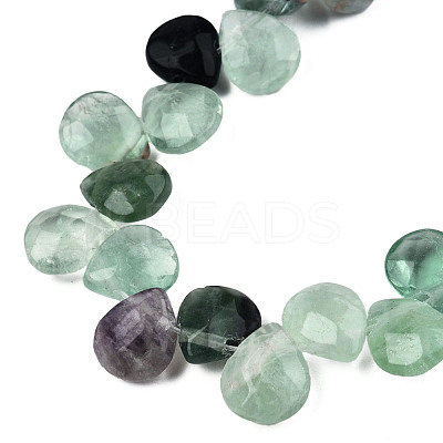 Natural Purple Fluorite Gemstone Beads Strands X-G-T006-04-1