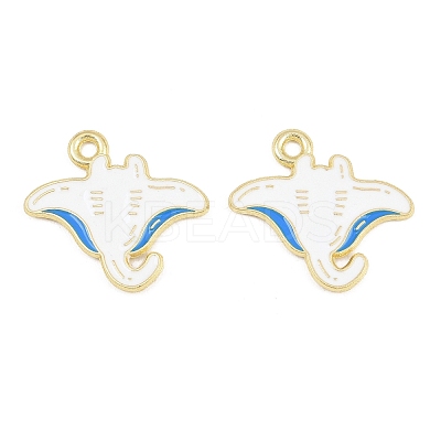 Ocean Alloy Enamel Pendants FIND-E057-02B-1