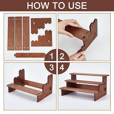 3-Tier Wood Model Toy Display Riser ODIS-WH0329-68A-1