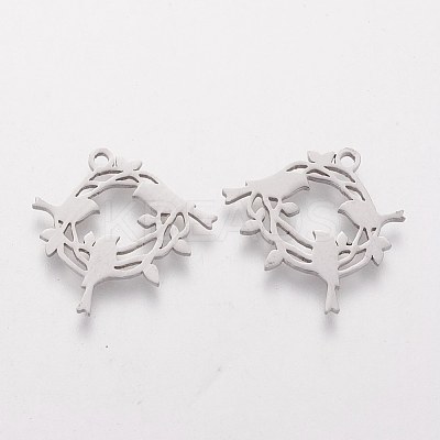 Tarnish Resistant 201 Stainless Steel Pendants STAS-Q201-T430-1