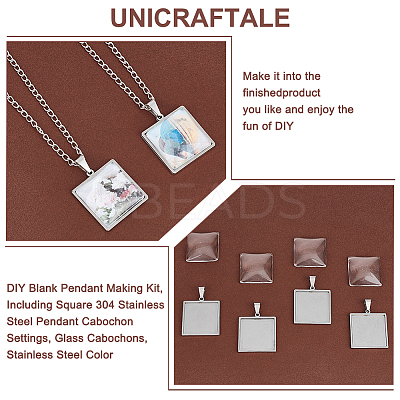 DIY Blank Pendant Making Kit DIY-UN0004-93-1