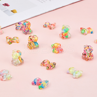 Candy Color Transparent Resin Cabochon RESI-CA0001-05-1