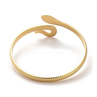 Golden 304 Stainless Steel Cuff Bangle for Women BJEW-C050-02B-G-1