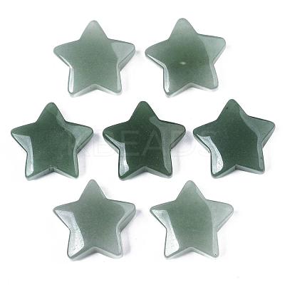 Natural Green Aventurine Star Shaped Worry Stones G-T132-002A-07-1