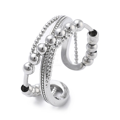 Rotatable Open Cuff Rings for Women LS-RJEW-S402-02P-1