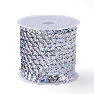 Eco-Friendly Plastic Paillette Beads PVC-Q092-6mm-P50112-1