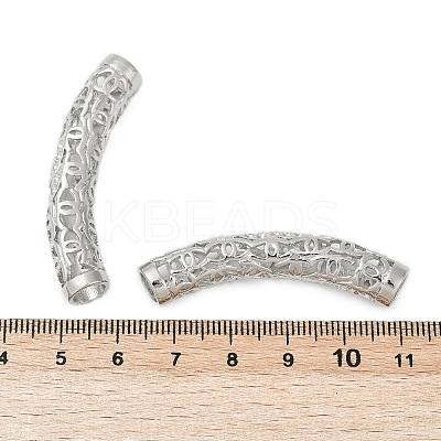 Hollow Out Brass Tube Beads KK-G532-01P-1