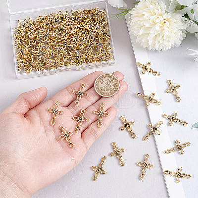 120Pcs Tibetan Styles Alloy Pendants FIND-PH0023-04-1