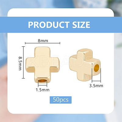 50Pcs Alloy Beads TIBEP-BC0001-04-1