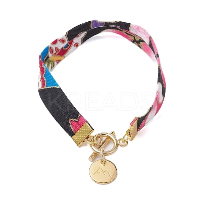Ethnic Style Polyester Ribbons Bracelets BJEW-JB10495-1