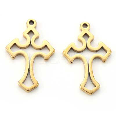 PVD Vacuum Plating 304 Stainless Steel Pendants X-STAS-N092-39G-1
