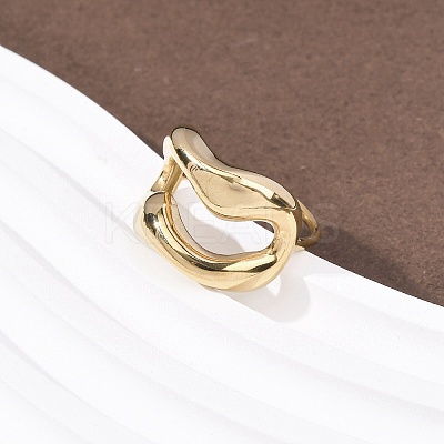 304 Stainless Steel Cuff Rings RJEW-P177-01I-G-1