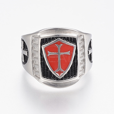 304 Stainless Steel Finger Rings RJEW-G091-18-1