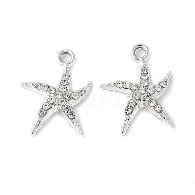 Alloy Crystal Rhinestone Pendants PALLOY-E775-16P-1