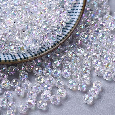 Eco-Friendly Transparent Acrylic Beads X-PL732-2-1